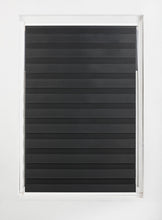 Load image into Gallery viewer, Black Day and Night Roller Blinds - Zebra Blind Dim or Translucent Vision Roller Shades for Windows and Doors - Dual Layer Fabric