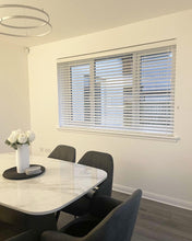 Load image into Gallery viewer, White Wood 50mm Slat Venetian Blind