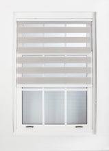 Load image into Gallery viewer, Light Grey Day and Night Roller Blinds - Zebra Blind Dim or Translucent Vision Roller Shades for Windows and Doors - Dual Layer Fabric