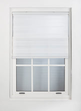 Load image into Gallery viewer, White Day and Night Roller Blinds - Zebra Blind Dim or Translucent Vision Roller Shades for Windows and Doors - Dual Layer Fabric