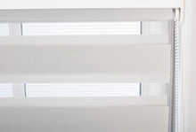 Load image into Gallery viewer, Light Grey Day and Night Roller Blinds - Zebra Blind Dim or Translucent Vision Roller Shades for Windows and Doors - Dual Layer Fabric