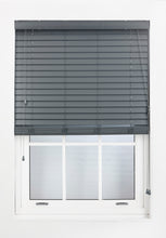 Load image into Gallery viewer, Dark Grey Wood 50mm Slat Venetian Blind