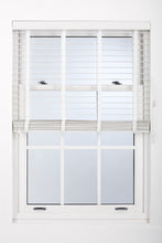 Load image into Gallery viewer, White Taped Wood 50mm Slat Venetian Blind