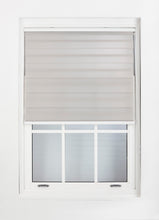 Load image into Gallery viewer, Light Grey Day and Night Roller Blinds - Zebra Blind Dim or Translucent Vision Roller Shades for Windows and Doors - Dual Layer Fabric