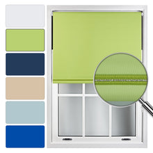 Load image into Gallery viewer, Blackout Roller Blind Customised With A Diamanté Braid