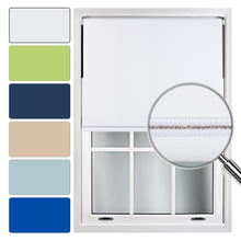 Load image into Gallery viewer, Blackout Roller Blind Customised With A Diamanté Braid