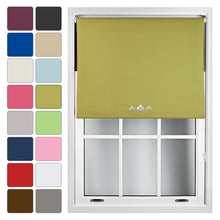 Load image into Gallery viewer, Triple Diamond Eyelet Blackout Roller Blind