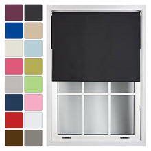 Load image into Gallery viewer, Plain Blackout Roller Blind
