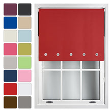 Load image into Gallery viewer, Round Eyelet Blackout Roller Blind