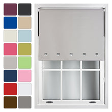 Load image into Gallery viewer, Square Eyelet Blackout Roller Blind