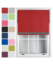 Load image into Gallery viewer, Customised Blackout Roller Blind With Glitter Trim