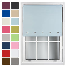 Load image into Gallery viewer, Square Eyelet Blackout Roller Blind