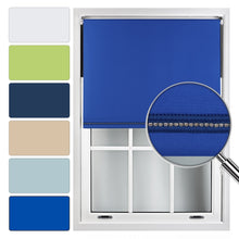 Load image into Gallery viewer, Blackout Roller Blind Customised With A Diamanté Braid