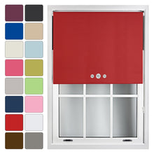 Load image into Gallery viewer, Triple Circle Eyelet Blackout Roller Blind