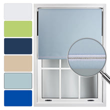 Load image into Gallery viewer, Blackout Roller Blind Customised With A Diamanté Braid