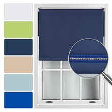 Load image into Gallery viewer, Blackout Roller Blind Customised With A Diamanté Braid