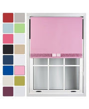 Load image into Gallery viewer, Blackout Roller Blind Customised With Glitter Trim And Bow