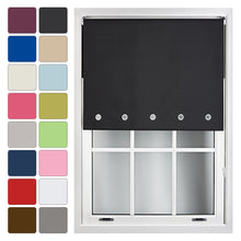 Load image into Gallery viewer, Round Eyelet Blackout Roller Blind
