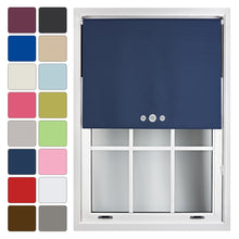 Load image into Gallery viewer, Triple Circle Eyelet Blackout Roller Blind