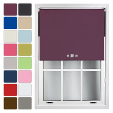 Load image into Gallery viewer, Triple Square Eyelet Blackout Roller Blind
