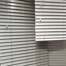 Load image into Gallery viewer, White Faux Wood 50mm Slat Venetian Blind
